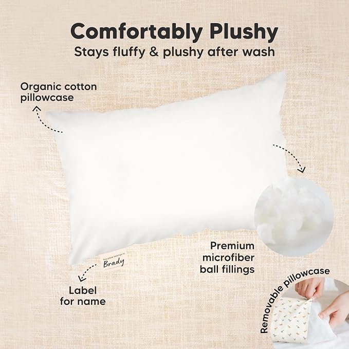 Mini Toddler Pillow with Pillowcase - Image 6