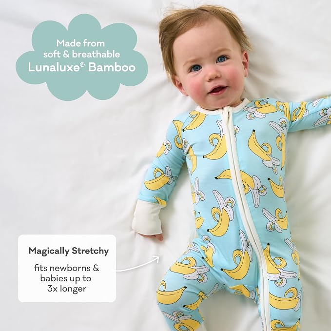 Little Sleepies Pajamas for Baby Boys & Girls, Viscose from Bamboo Baby Pajamas - Image 3