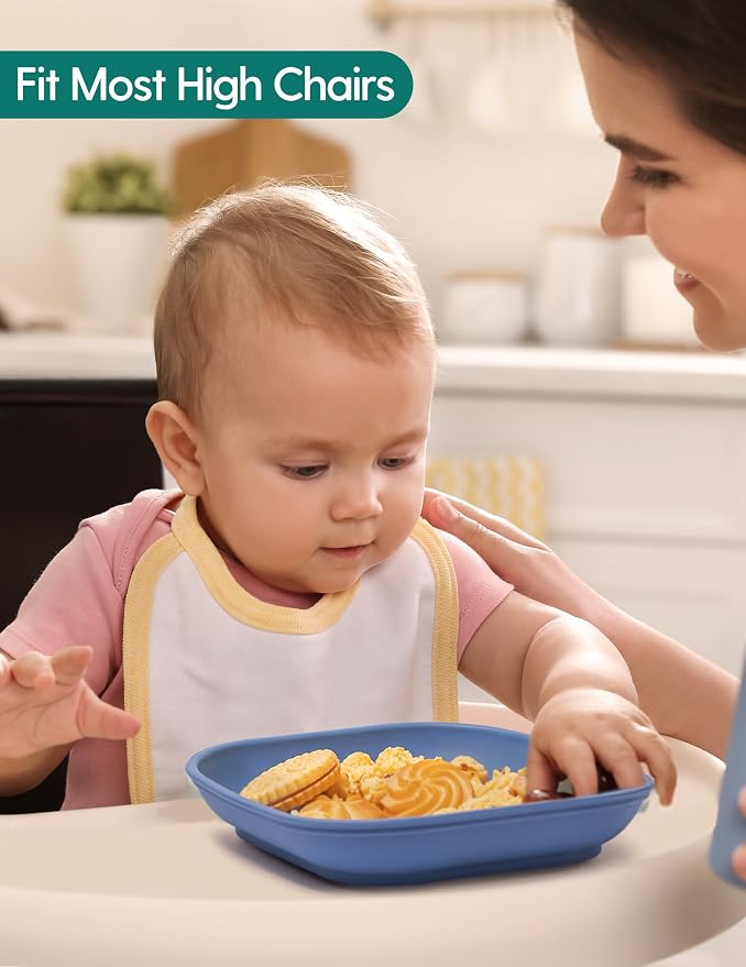 BABELIO Suction Plates for Baby and Toddler, 100% Food Grade Silicone, BPA Free - Image 4