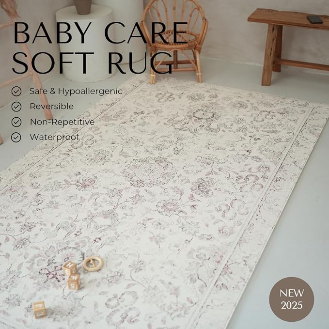 Baby Care Soft Rug 98'' x 59'' Original One-Piece Reversible Rollable - Image 2