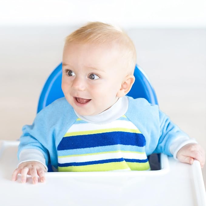Kiddologic Bibit-all Baby Feeding Bib, Long Sleeves - Image 3