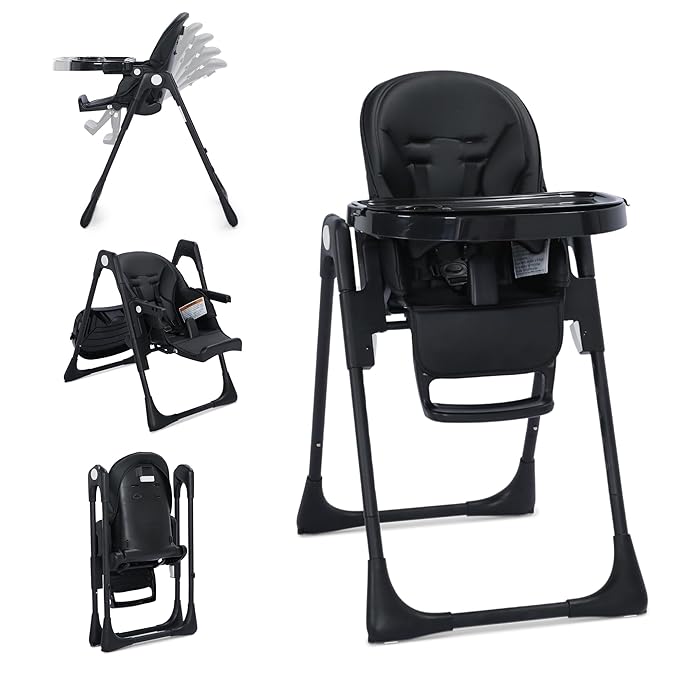 3 in 1 Foldable Baby High Chair, Infant High Chairs by TODEFULL