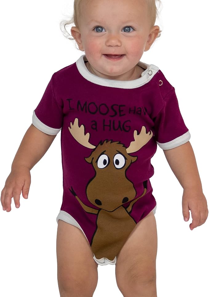 Lazy One Cute Unisex Baby Bodysuit, Cute Animal Designs, 6-18 Months - Image 3