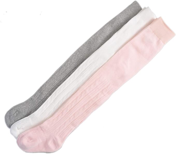 EPEIUS Baby Girl Tights Thick Cable Knit Leggings Stockings Cotton Pantyhose - Image 7
