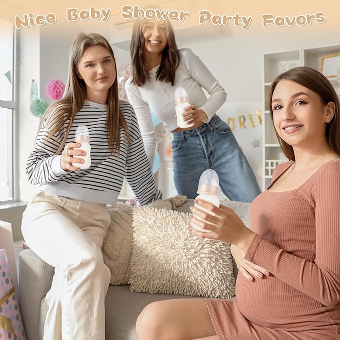 TrelaCo Bottle Chug Baby Shower Game 20 Pcs Baby Bottles Shower Favor - Image 5
