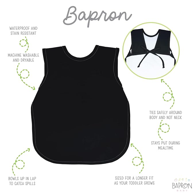 BapronBaby Minimalist Black Bapron - Image 2