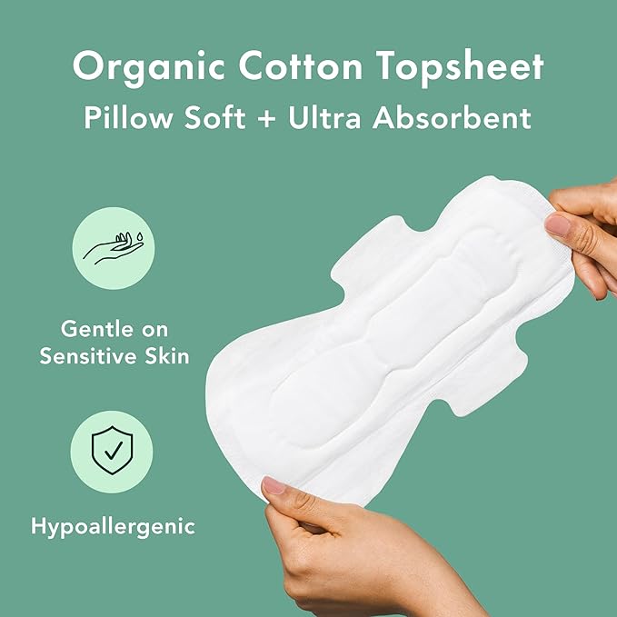 Rael Pads for Women, Organic Cotton Cover - Image 4