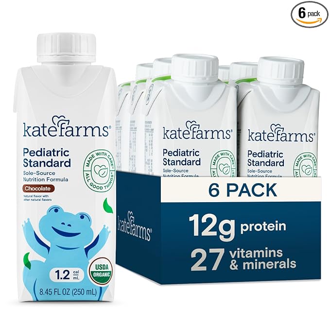 KATE FARMS Organic Pediatric 1.2 High Calorie Chocolate Nutrition Shake by KateFarms