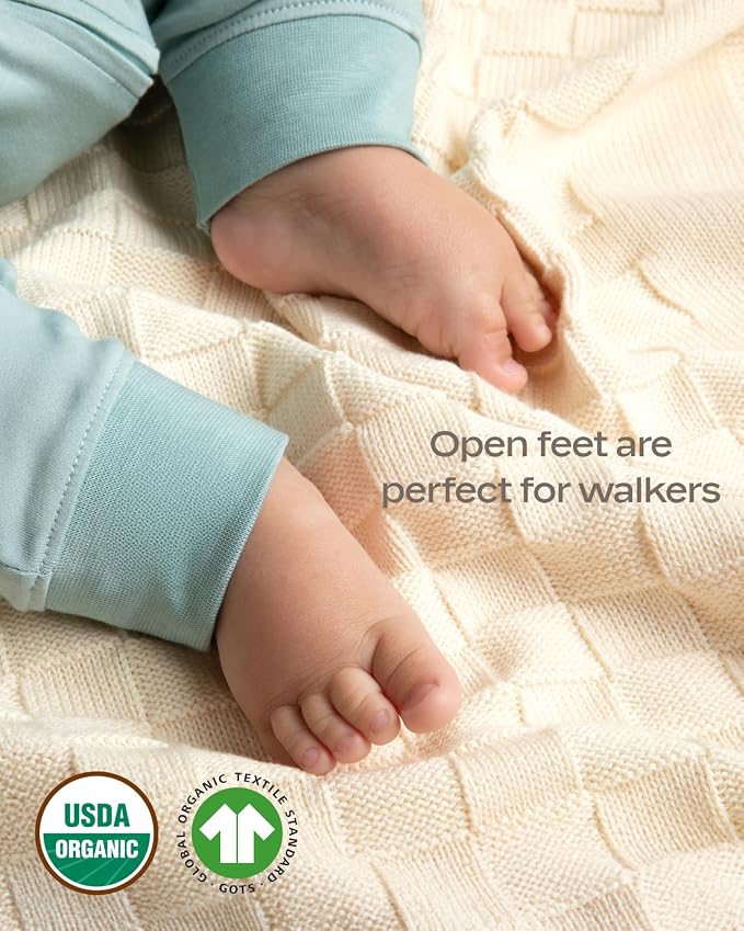 MON CHOU Organic Footless Baby Pajamas – 100% Pima Cotton, Ultra Soft, - Image 3