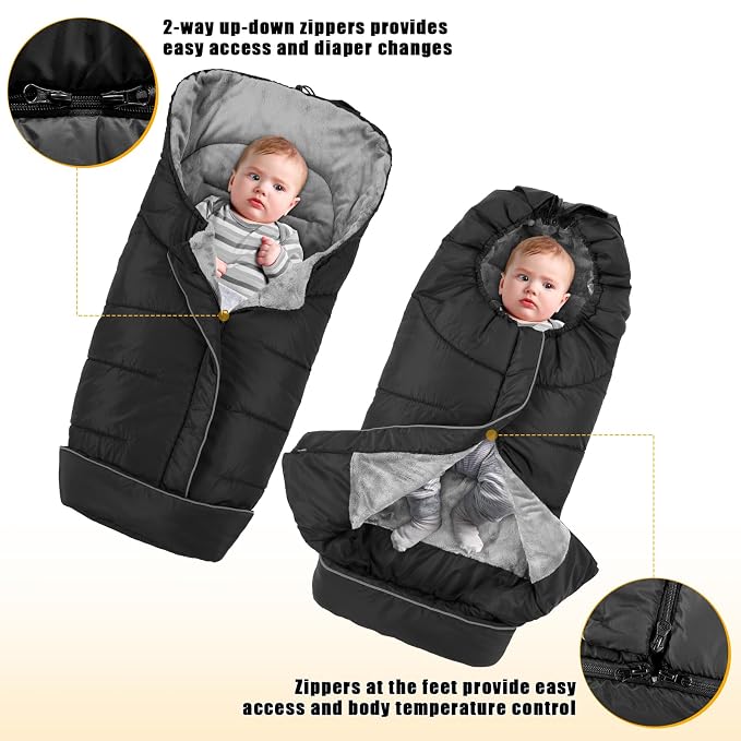 Yoofoss Winter Stroller Cover - Image 4