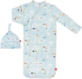 Magnetic Me Modal Newborn Sleeper Gown & Hat Set | Silky Soft Modal Fabric by magneticme