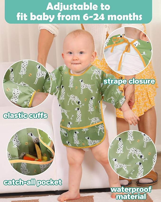 Lictin Long Sleeve Bibs 5 Pack - Image 6
