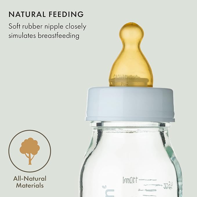 Natursutten Glass Baby Bottles 8 oz and 4 oz - Image 3