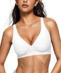 OEAK Womens Deep V Bras Wireless Comfortable Bra Supportive No Underwire Bras by OEAK
