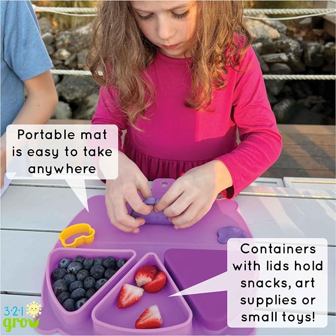 Silicone On-The-Go Snack Mat – Foldable Reusable Placemat - Image 4