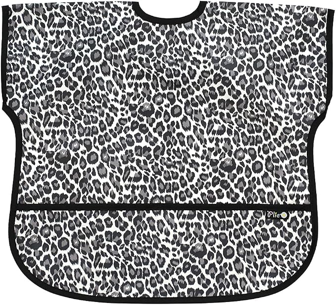 Short Sleeve Waterproof Bib for Toddlers – Feeding Apron for Mealtime, by Plie