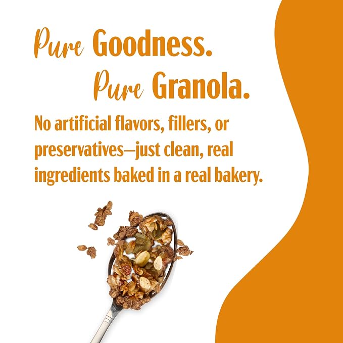 TGB Honey Almond Granola, Crunchy Almond Butter Clusters, Low Sugar, Gluten Free - Image 3