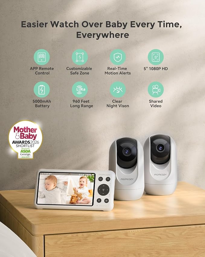 Momcozy BM04 Smart WiFi Baby Monitor - Image 2