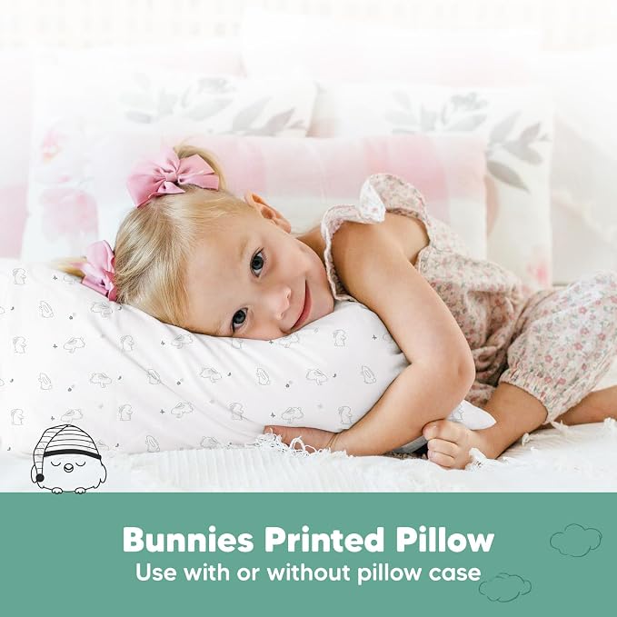 KeaBabies 2-Pack Toddler Pillow 13x18 - Image 6