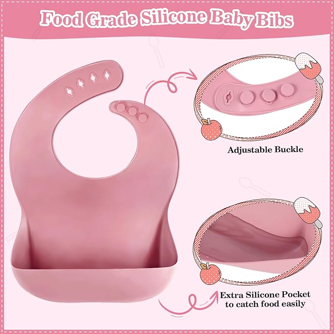 Silicone Baby Feeding Set 10 Pcs Baby Led Weaning Supplies Suction Bowl Divided - Image 6