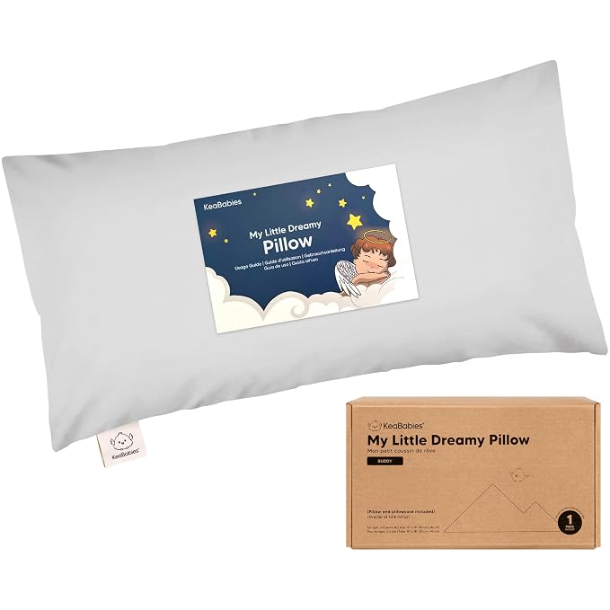 Toddler Pillow with Pillowcase by KeaBabies