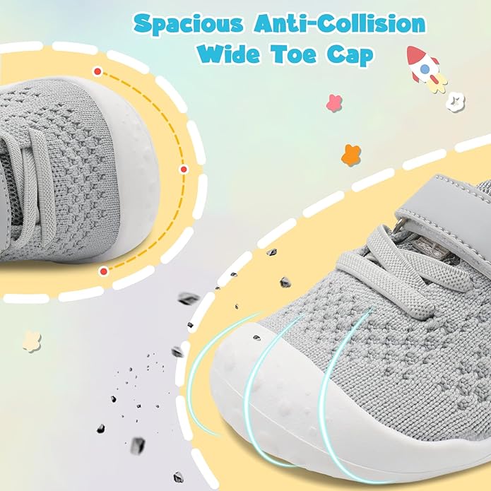 LeIsfIt Baby Shoes Girls Boys First Walking Shoes Infant Sneakers Crib Shoes - Image 2