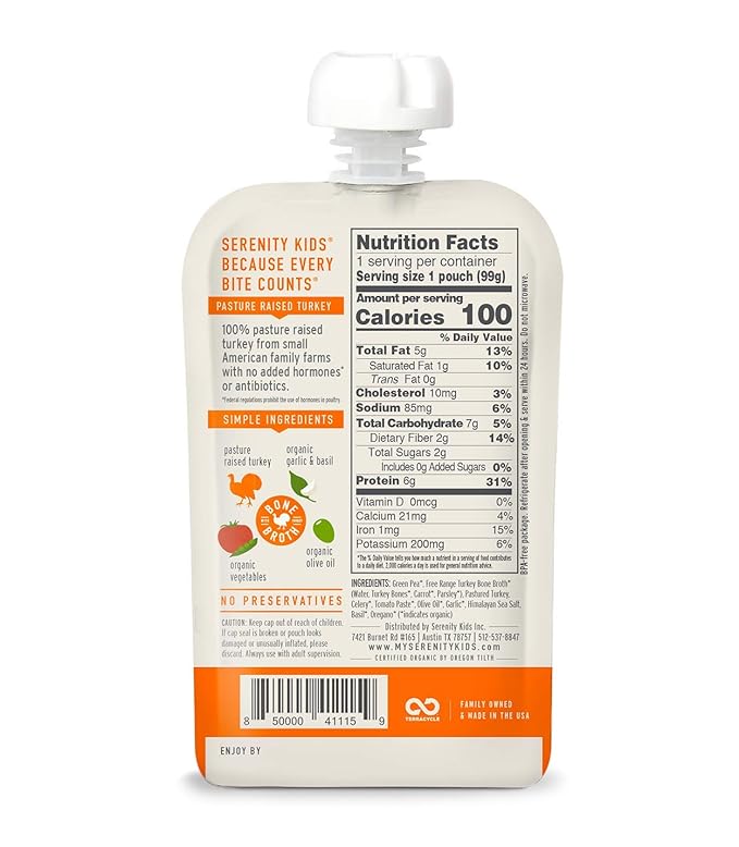 Serenity Kids Toddler Food Pouch Bone Broth Puree - Image 4