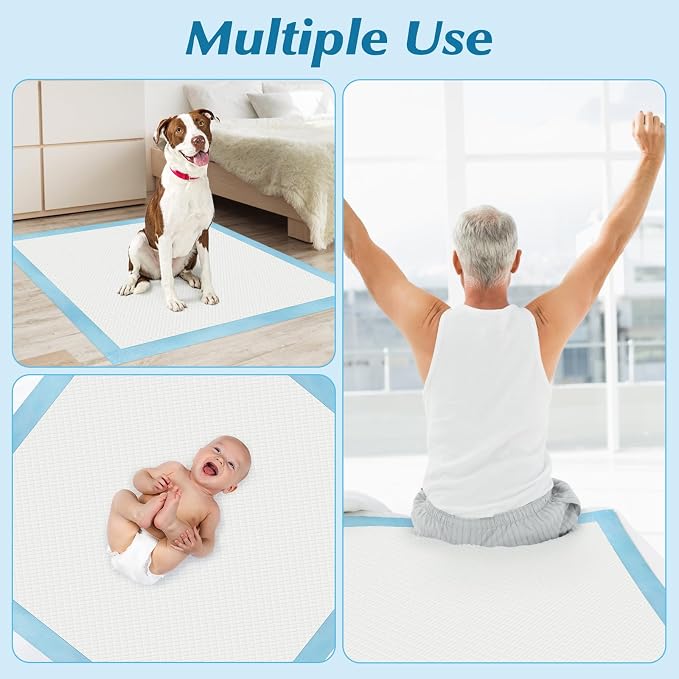 50 Count 36" x 36" Super Absorbency Disposable Underpads - Image 6
