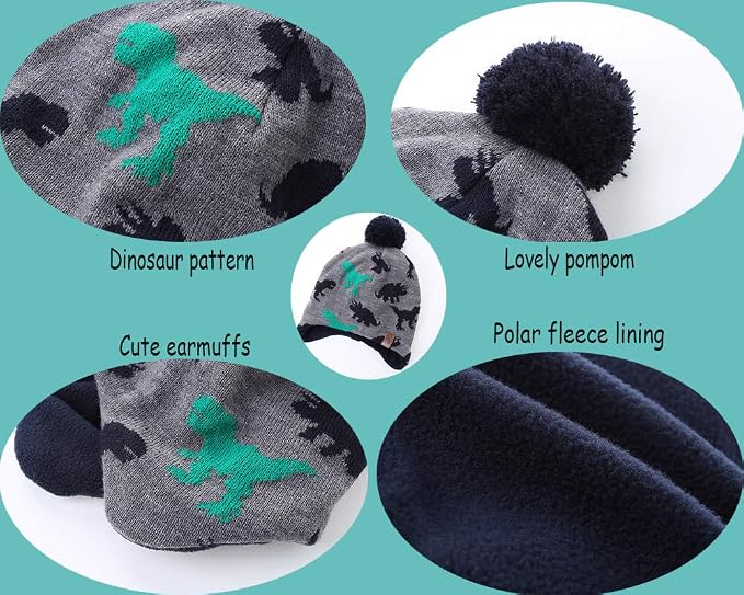 Moon Kitty Baby Boys Hats Toddler Beanies - Image 3