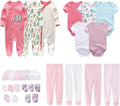 Newborn Layette Gift Set 27-Piece Baby Girl Clothes Bodysuits, Pants Essentials by MAMIMAKA