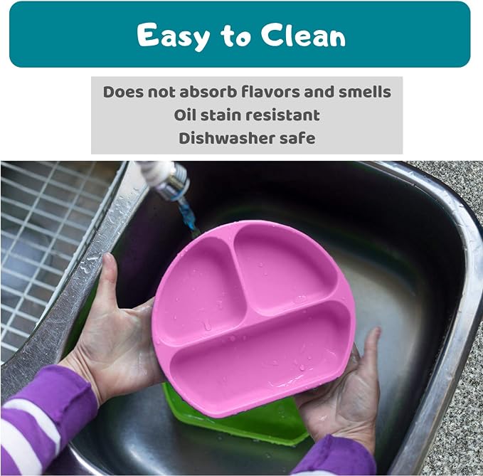 Silikong Suction Plate for Toddlers | BPA Free, 100% Food-Grade Silicone | - Image 5