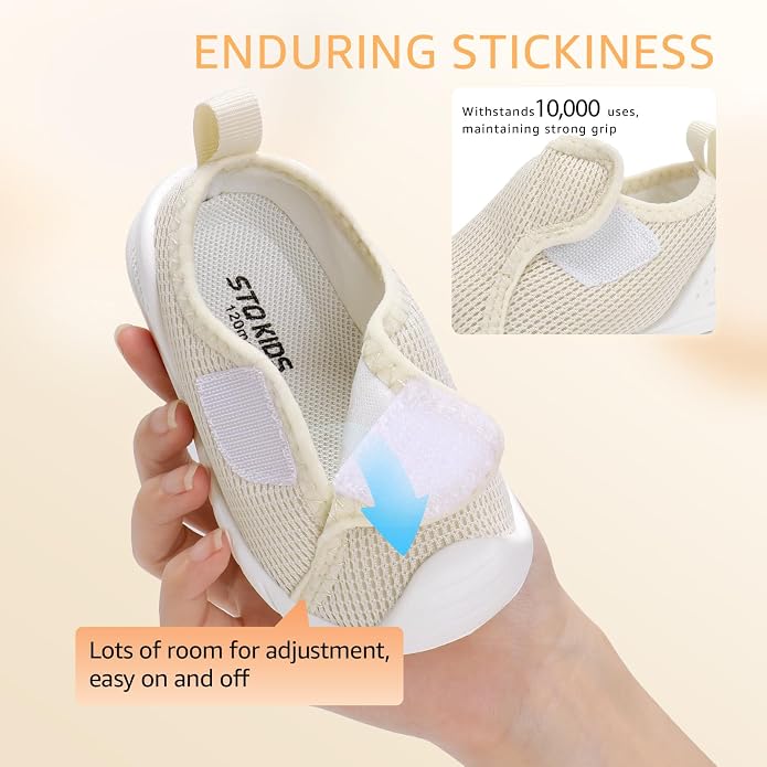 Baby Boys Girls First Walking Shoes Wide Toe Box Infant Sneakers Lightweight - Image 5