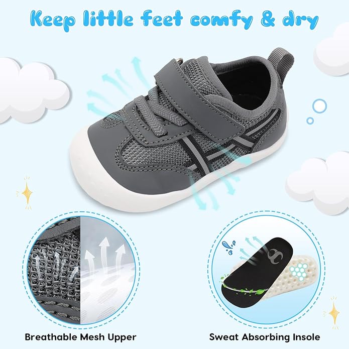 Scurtain Baby Shoes Boy Girl First Walking Shoe Infant Crib Breathable Sneakers - Image 5