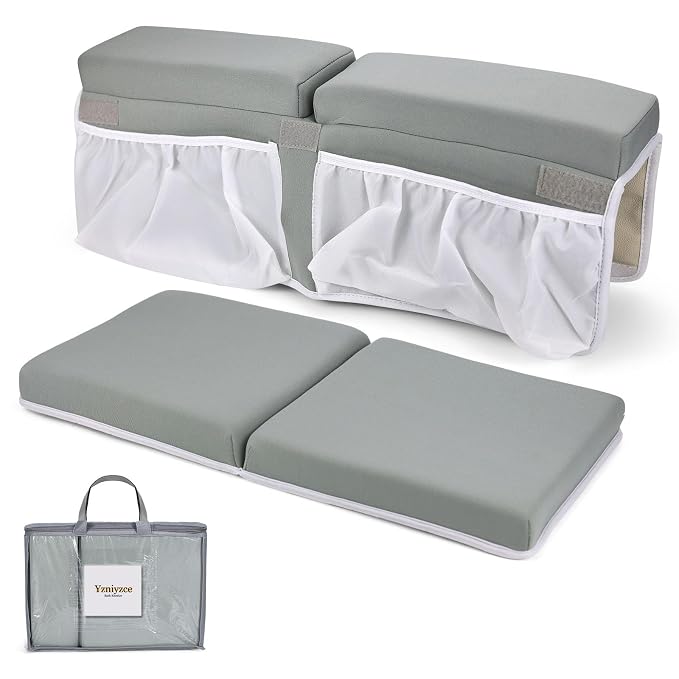 Baby Bath Kneeler and Elbow Rest Pad Set, Super Thick Non-Slip Bathing Kneeling by Yzniyzce