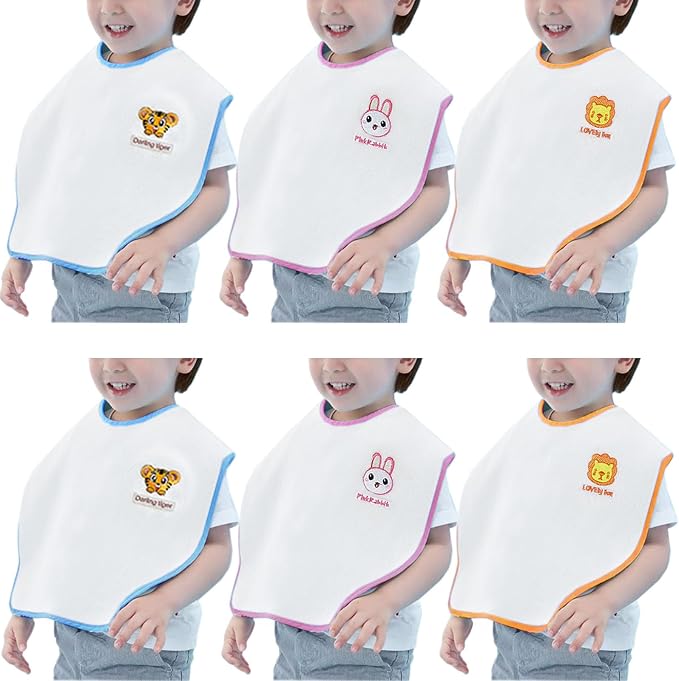 Bibs, Extra large bibs for Toddlers, Towel Bibs, Waterproof and super absorbent. by Hwieccogts
