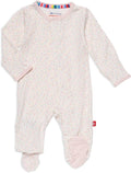 Magnetic Me Girls Modal Magnetic Baby Footie Pajamas | Silky Soft Modal Fabric by magneticme