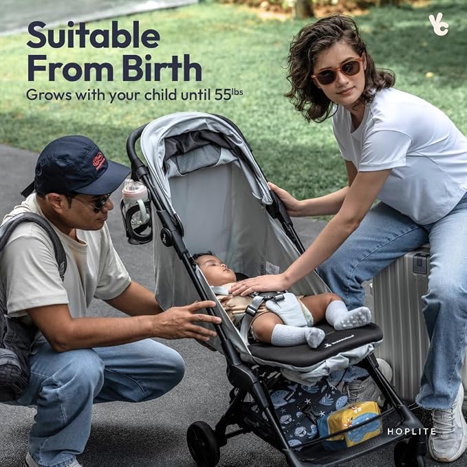 BabbleRoo Hoplite Compact Stroller – Lightweight Travel Stroller - Image 7