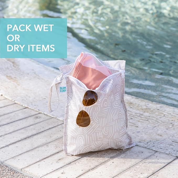 Bumkins - Waterproof Wet Bag, Wet/Dry Clutch & Clear Travel Bags - - Image 3