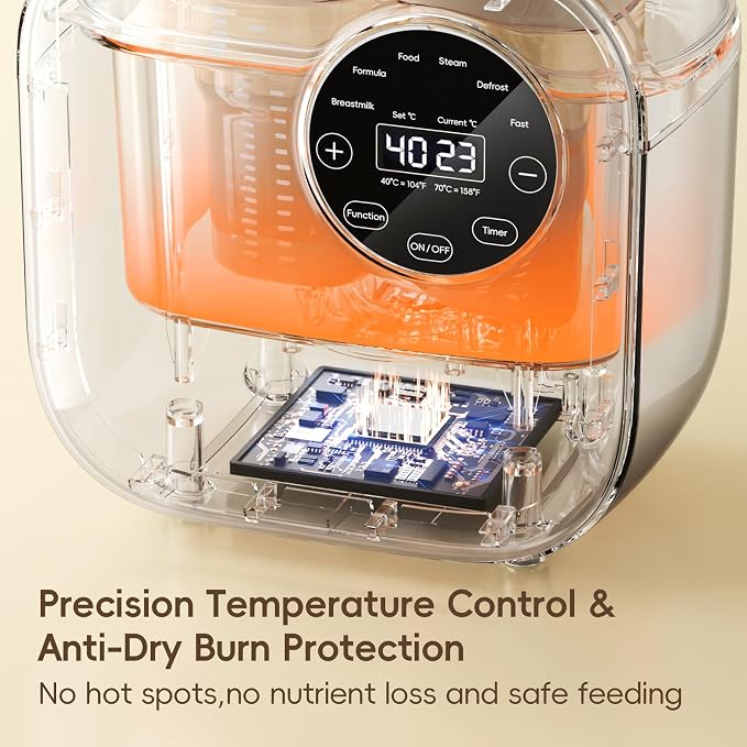 Baby Bottle Warmer, Felizbebe 10-in-1 Double Bottle Warmer - Image 4