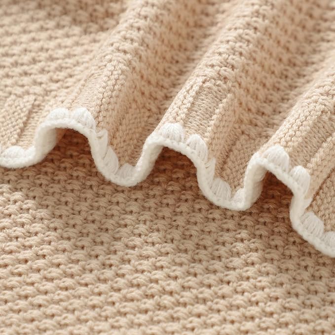 Neiwech Baby Blanket Knit Cozy Soft Lightweight Crib Stroller Nursery Receiving - Image 4
