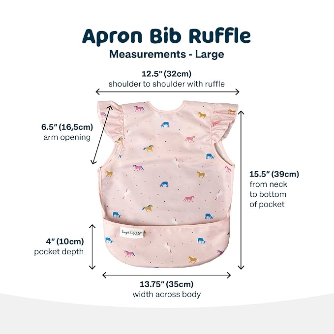 Tiny Twinkle Short Sleeve Apron Baby & Toddler Bib - Image 5