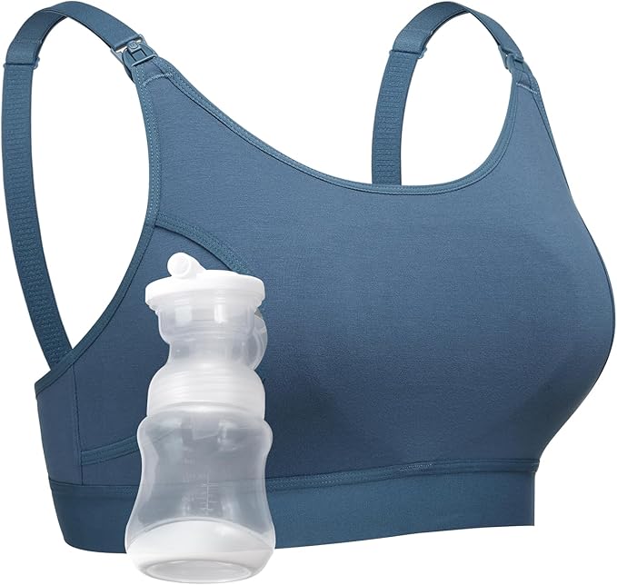 Momcozy Hands Free Pumping Bra, Adjustable Breast-Pumps Holding and Nursing Bra by Momcozy