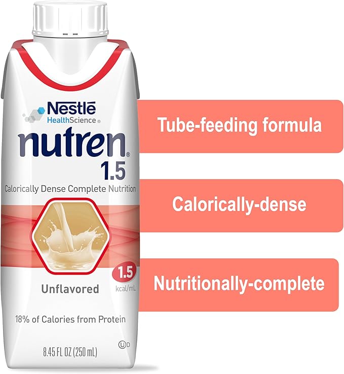Nestle Nutren 1.5 Tube Feeding Formula Unflavored 250 mL Carton 24 Ct - Image 4