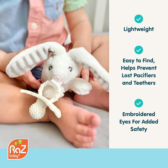 RaZbaby Pig RaZbuddy w/RaZberry Teething Relief Pacifier – Soothes Sore Gums - Image 2