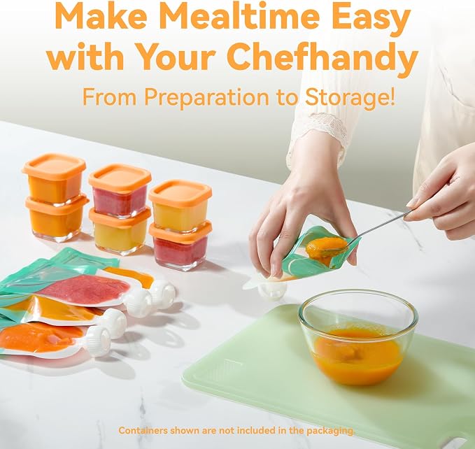 Chefhandy Baby Food Maker, Steamer & Blender - Image 8