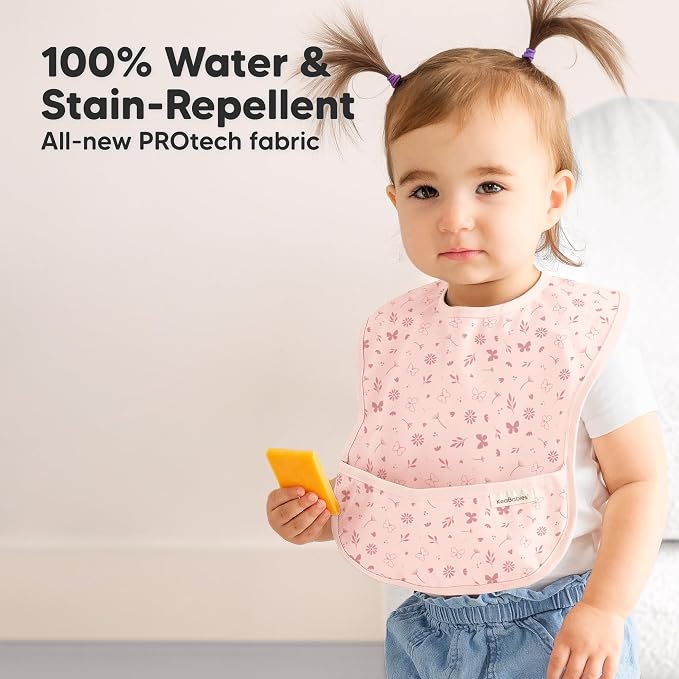 3-Pack Waterproof Baby Bibs for Eating - Image 2