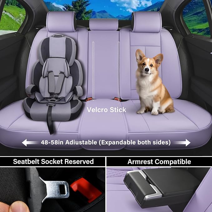 Coverado Car Seat Covers Full Set, Seat Covers - Image 3