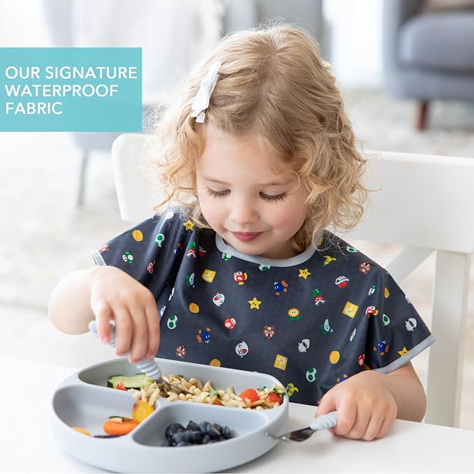 Bumkins Bibs - Toddler Bibs, Waterproof, Large - Image 3
