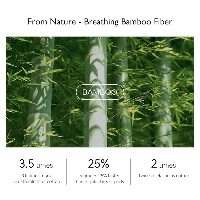 Momcozy Bamboo Fiber Disposable Nursing Pads, 100% Natural Materials and 100% - Image 4