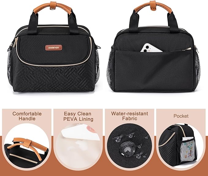 Breastmilk Cooler Bag with Ice Pack Fits 6 Baby Bottles up to 9 Ounce, Wearable - Image 4
